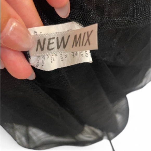 Kimchi Blue Black Top + New Mix Pleated Midi Skirt (Set)  Top Medium Skirt Small - Picture 2 of 6